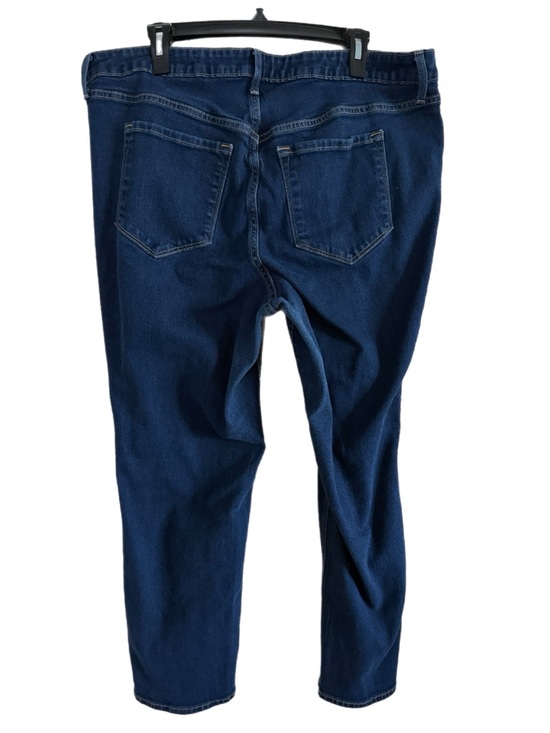 Old Navy Women’s High Rise Wow Straight Dark Wash Blue Jeans Size 20 - Picture 3 of 11